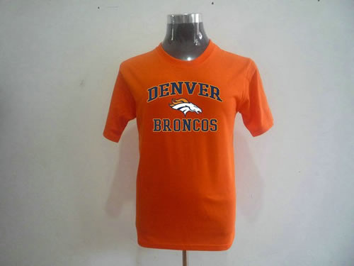 nfl denver broncos big & tall heart & soul t-shirt orange