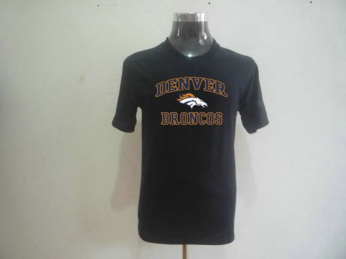 nfl denver broncos big & tall heart & soul t-shirt black