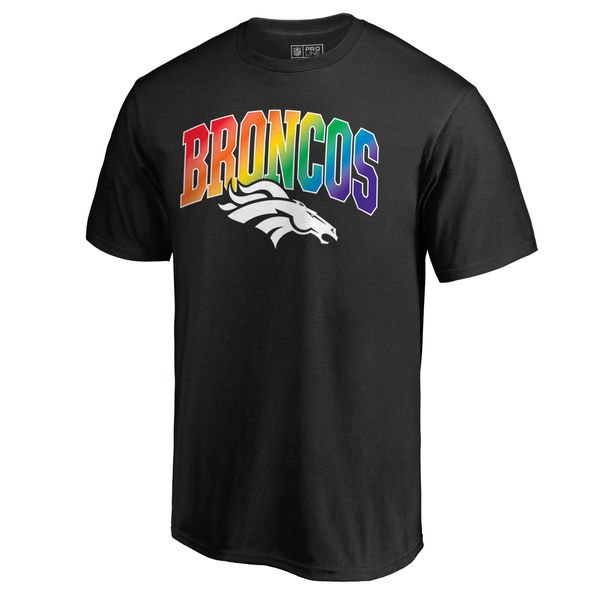 Men's Denver Broncos NFL Pro Line By Fanatics Branded Black Big & Tall Pride T-Shirt