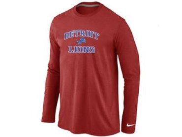 NEW Detroit Lions Heart & Soul Long Sleeve T-Shirt RED