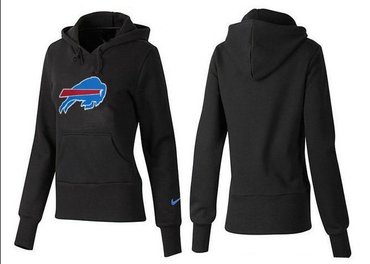 Women Buffalo Bills Logo Pullover Hoodie-- (2)