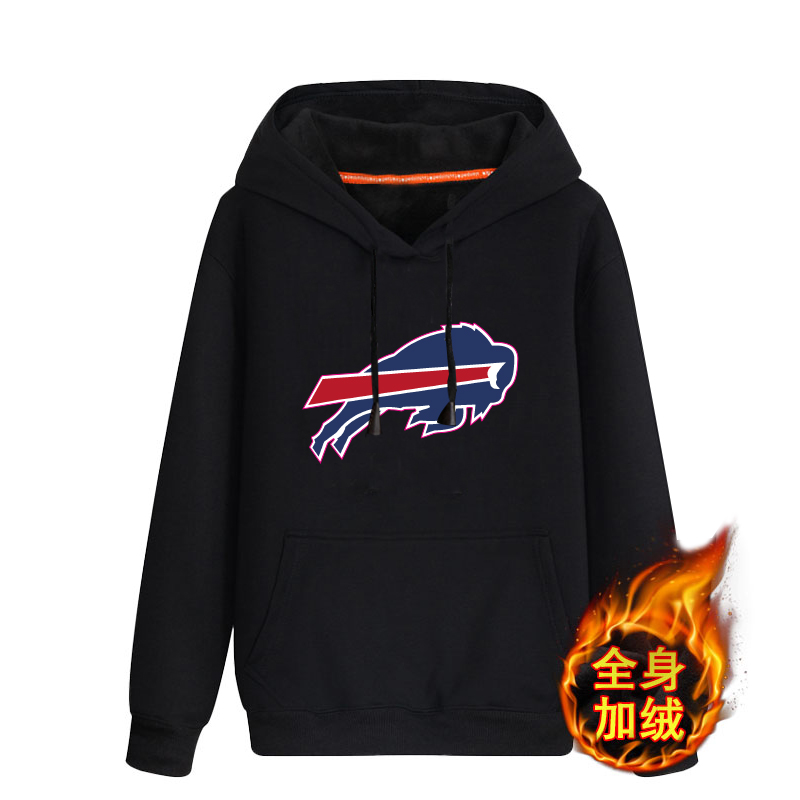 Buffalo Bills Men's Winter Thick NFL Pullover Hoodie