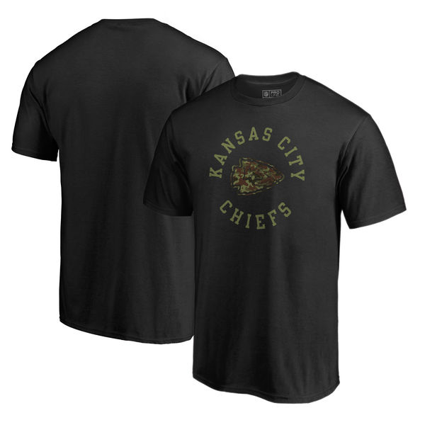 Kansas City Chiefs NFL Pro Line By Fanatics Branded Camo Collection Liberty Big & Tall T-Shirt Black