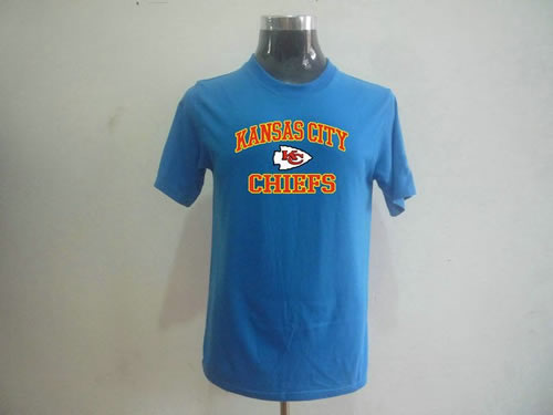 nfl kansas city chiefs big & tall heart & soul t-shirt light blue