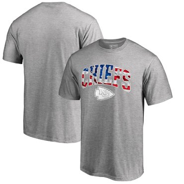 Kansas City Chiefs Pro Line By Fanatics Branded Banner Wave T-Shirt Heathered Gray