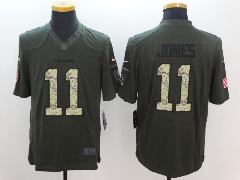 Nike Atlanta Falcons #11 Julio Jones Green Men's Stitched NFL Limited Salute To Service Jersey