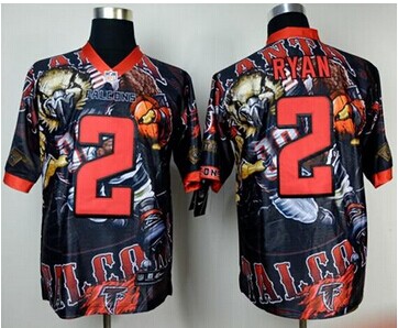 NEW Atlanta Falcons #2 Matt Ryan Team Color NFL Elite Fanatical Version Jersey