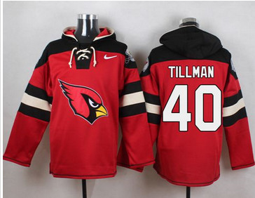 Nike Arizona Cardinals #40 Pat Tillman Red Player Pullover NFL Hoodie
