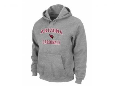 Arizona Cardinals Heart & Soul Pullover Hoodie Grey