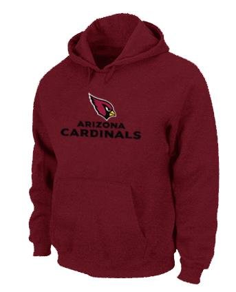 Arizona Cardinals Authentic Logo Pullover Hoodie(RED)