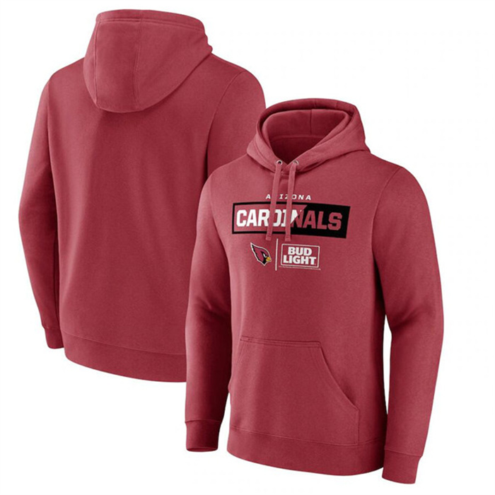Men's Arizona Cardinals Red X Bud Light Pullover Hoodie