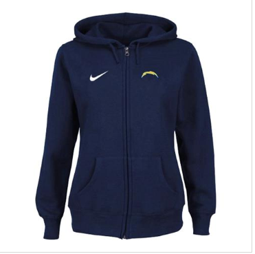 Women's NEW San Diego Charger Ladies Tailgater Full Zip Hoodie Blue