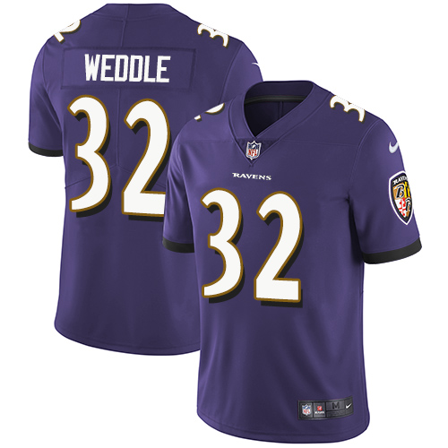 Nike Ravens #32 Eric Weddle Purple Team Color Youth Stitched NFL Vapor Untouchable Limited Jersey