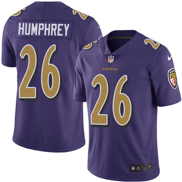 Nike Ravens #26 Marlon Humphrey Purple Youth Stitched NFL Limited Rush Jersey