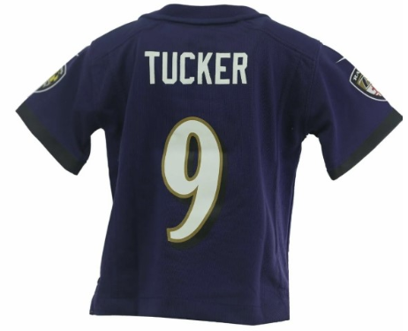 Toddler Baltimore Ravens #9 Tucker Purple Jersey