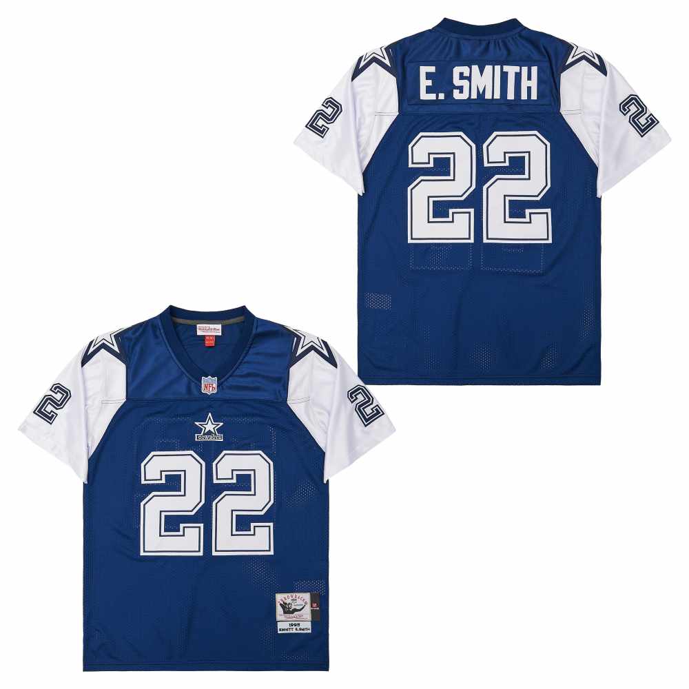 Mitchell&Ness cowboys #22 Throwback Stitched NFL Jersey 2