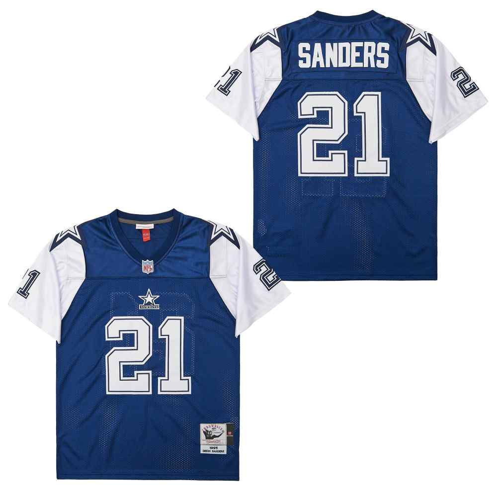 Mitchell&Ness cowboys #21 Throwback Stitched NFL Jersey 3