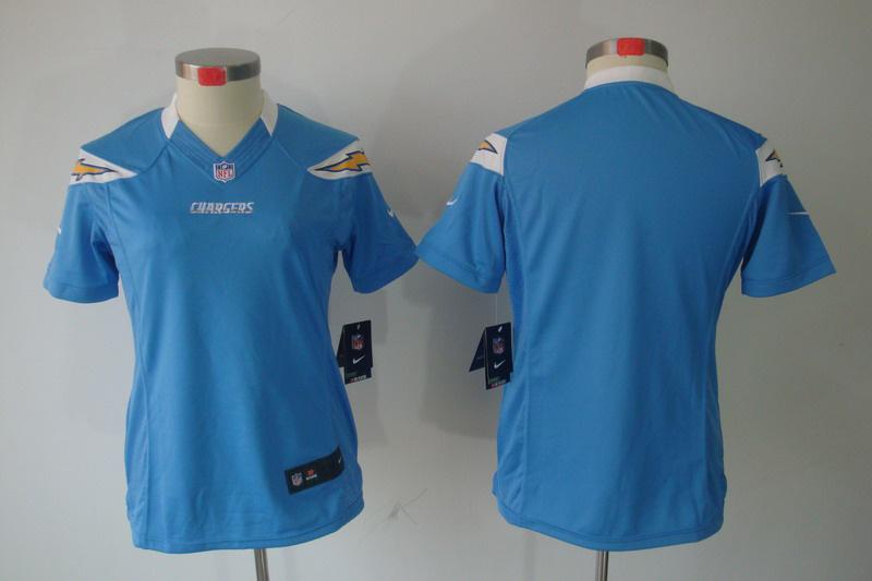 Women NEW San Diego Chargers Blank Lt.Blue Jerseys