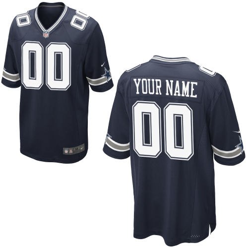 Men's NEW Dallas Cowboys Customized Game Team Color Jerseys