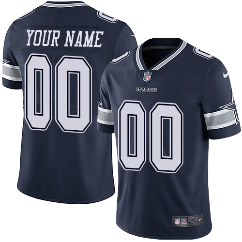 Nike Dallas Cowboys Limited Navy Blue Home Youth Jersey NFL Vapor Untouchable Customized jerseys