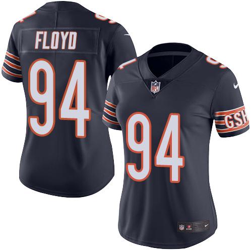 Nike Bears #94 Leonard Floyd Navy Blue Women's Stitched NFL Limited Rush Jersey