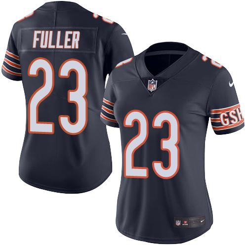 Nike Bears #23 Kyle Fuller Navy Blue Women's Stitched NFL Limited Rush Jersey
