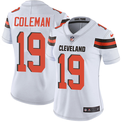 Nike Browns #19 Corey Coleman White Women's Stitched NFL Vapor Untouchable Limited Jersey - 副本