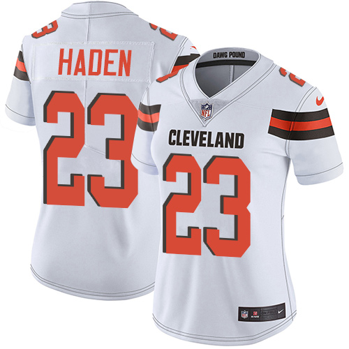 Nike Browns #23 Joe Haden White Women's Stitched NFL Vapor Untouchable Limited Jersey - 副本