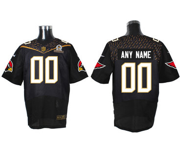 Nike NFL Arizona Cardinals 2016 PRO BOWL Black Men's Stitched Elite Customized Jersey