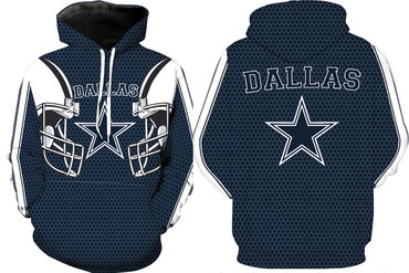 Men's Dallas Cowboys Pullover Hoodie Blue