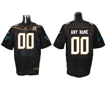 Nike NFL Carolina Panthers 2016 PRO BOWL Black Men's Stitched Elite Customized Jersey