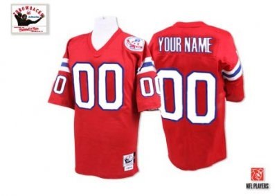 customized new england patriots jersey throwback red football jersey