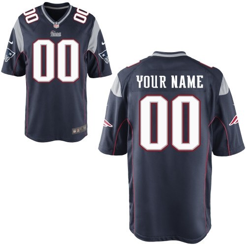 men's new england patriots customized game team color jerseys