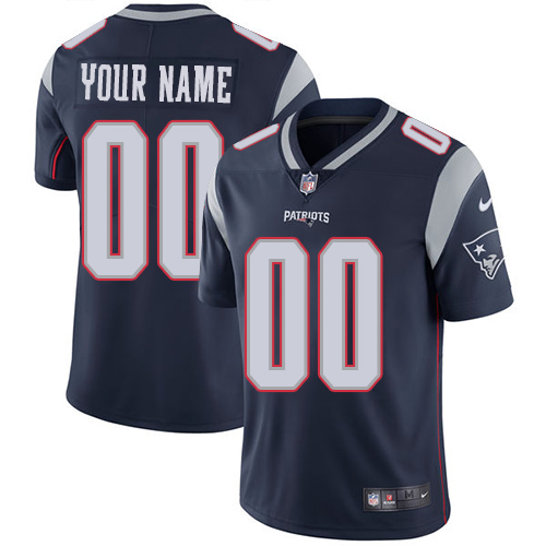 Nike NFL New England Patriots Vapor Untouchable Customized Limited Navy Blue Home Youth Jersey