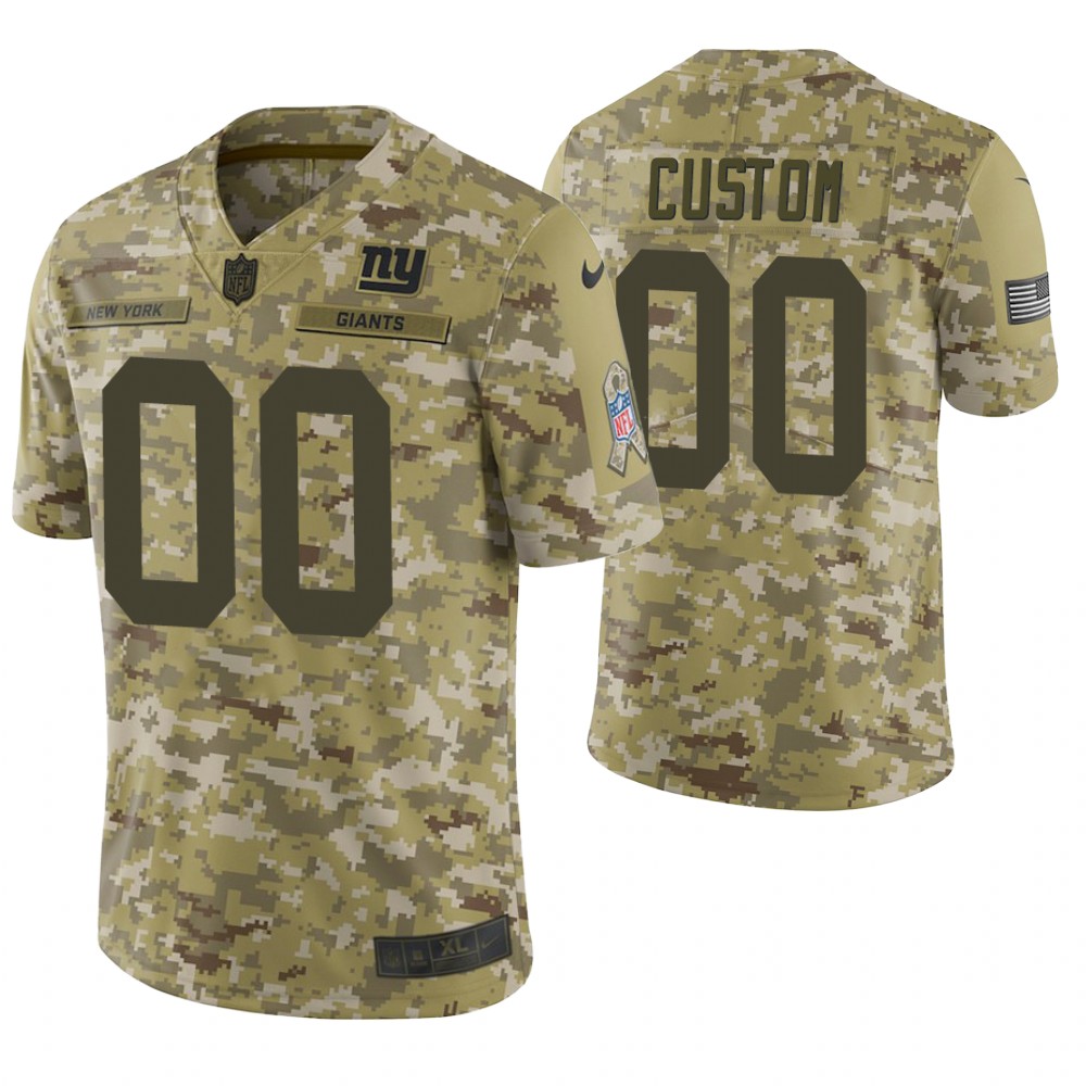 New York Giants Custom Camo 2018 Salute to Service Limited Jersey