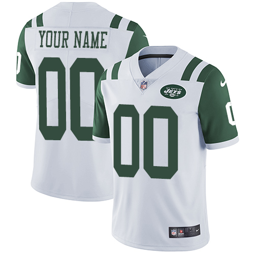 Nike NFL New York Jets Vapor Untouchable Customized Limited White Road Men's Jersey