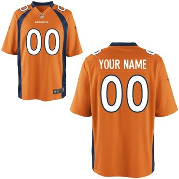 men's denver broncos customized game team color jerseys