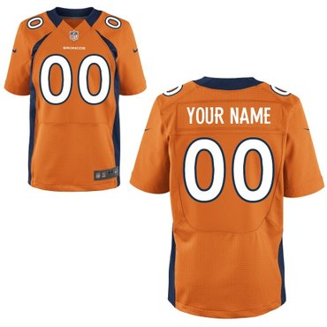 men's denver broncos customized elite team color jerseys