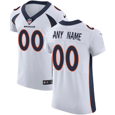 Nike Denver Broncos Elite White Road Men's Jersey NFL Customized jerseys