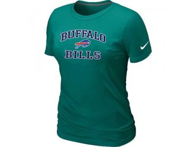 Women Buffalo Bills Heart & Soul L.Green T-Shirt