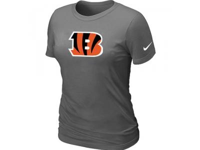 Women Cincinnati Bengals D.Grey Logo T-Shirt