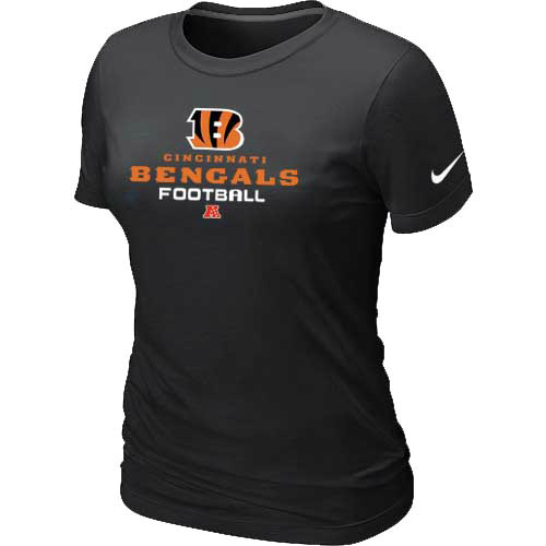 Women Cincinnati Bengals Black T-Shirt