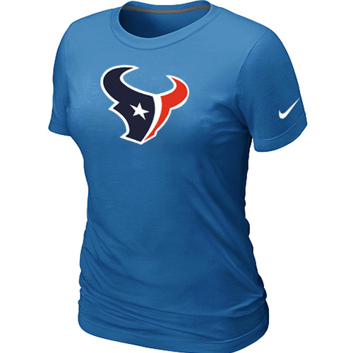 Women Houston Texans L.blue T-Shirts