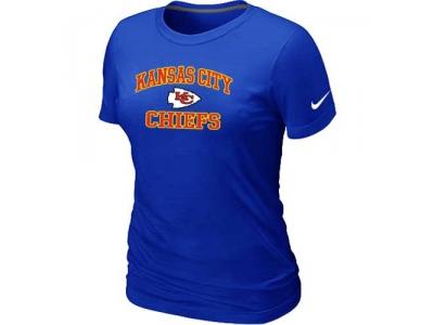 Women Kansas City Chiefs Heart & Soul Blue T-Shirt