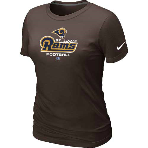 Women St.Louis Rams Brown T-Shirt