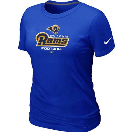 Women St.Louis Rams Blue T-Shirt