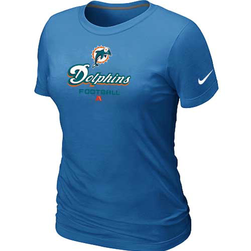 Women Miami Dolphins L.blue T-Shirt