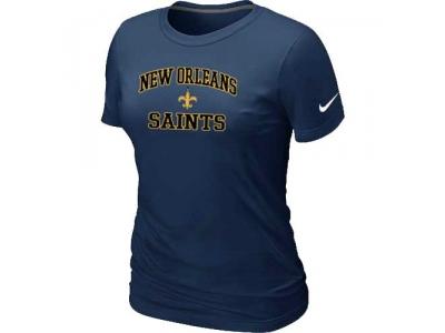 Women New Orleans Saints Heart & Soul D.Blue T-Shirt