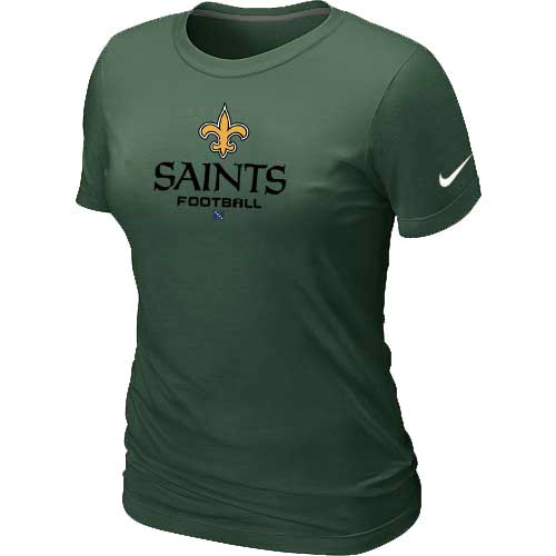 Women New Orleans Sains D.Green T-Shirt