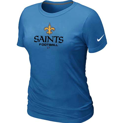 Women New Orleans Sains L.blue T-Shirt